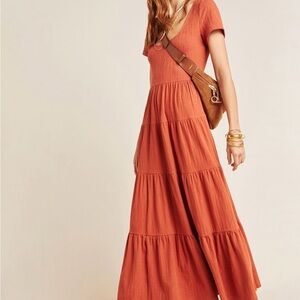 Anthropologie Maeve Gillian Tiered Maxi Dress